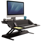 Fellowes Lotus Sit-Stand Workstation - Black - Al Masam Stationery LLC