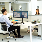 Fellowes Professional Series Freestanding Dual Horizontal Monitor Arm - Al Masam Stationery LLC