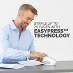 Fellowes Lx850 Half Strip Easy Press Stapler White - FEL 5011801 - Al Masam Stationery LLC