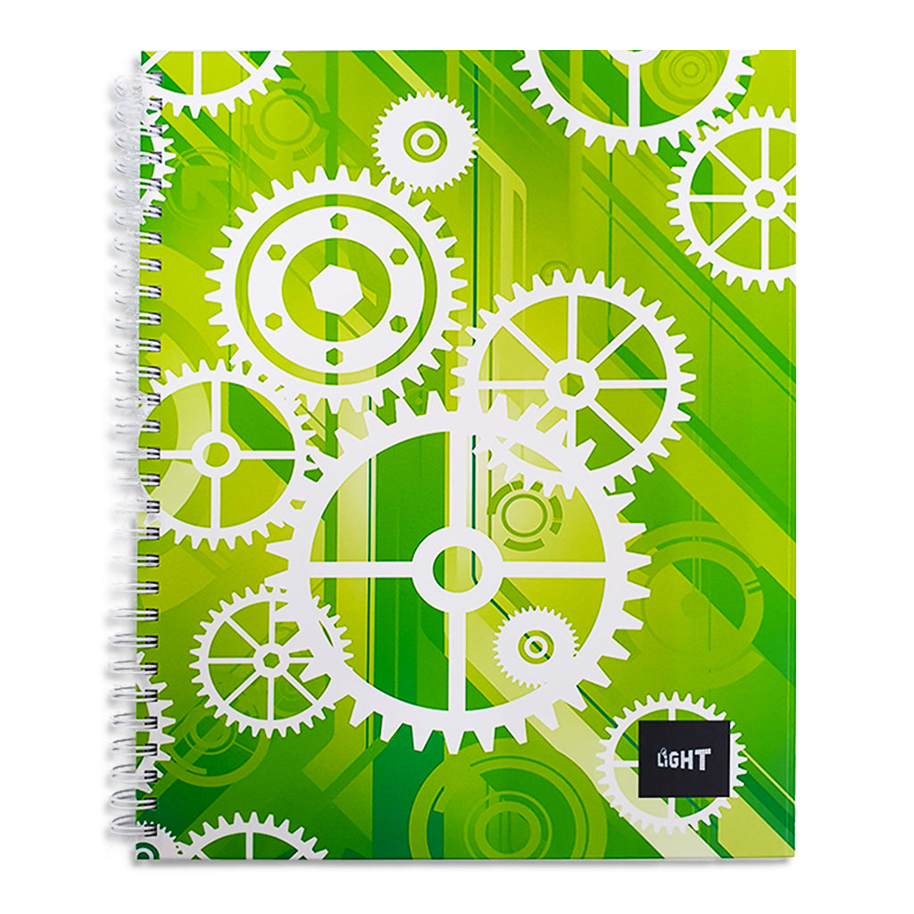 LIGHT SPIRAL HARD COVER NOTEBOOK SINGLE LINE - MODEL 1 - Al Masam Stationery LLC Main image