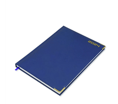 FIS A4 Diary 2024 English (Golden Corners) Blue