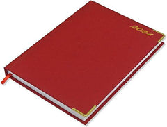 FIS Diary 2024 English (Golden Corners) Red, A5 - FSDI22E21RE - Al Masam Stationery LLC