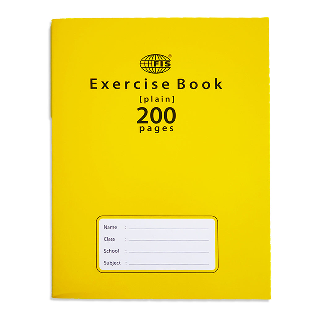 FIS® EXERCISE BOOK 200 PAGES PLAIN - Al Masam Stationery LLC Main image