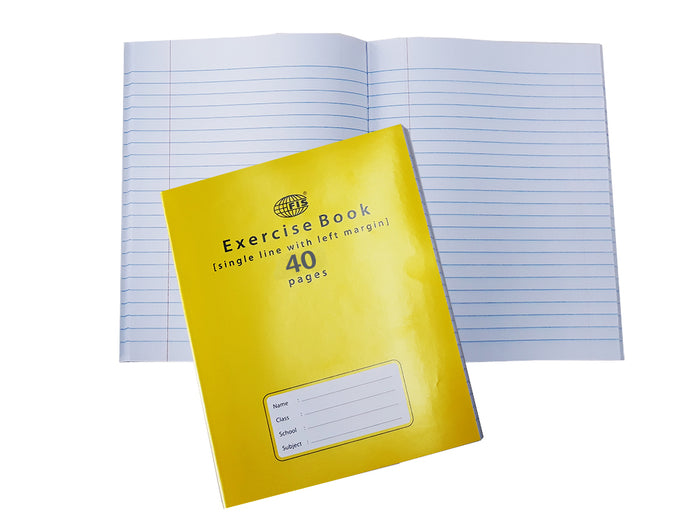 NoteBook 40pgs Single Line with Left Margin - Al Masam Stationery LLC