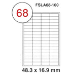 Fis multi purpose white label 48.3x16.9mm - Al Masam Stationery LLC