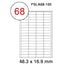 Fis multi purpose white label 48.3x16.9mm - Al Masam Stationery LLC