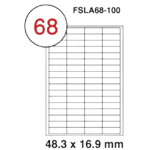 Fis multi purpose white label 48.3x16.9mm - Al Masam Stationery LLC