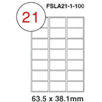 Fis multi purpose white label 63.5x38.1mm - Al Masam Stationery LLC