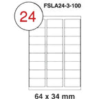 Fis multi purpose white label 64x34mm - Al Masam Stationery LLC