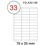 Fis multi purpose white label 70x25mm - Al Masam Stationery LLC