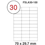 Fis multi purpose white label 70x29.7mm - Al Masam Stationery LLC