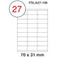 Fis multi purpose white label 70x31mm - Al Masam Stationery LLC