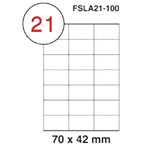 Fis multi purpose white label 70x42mm - Al Masam Stationery LLC