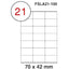 Fis multi purpose white label 70x42mm - Al Masam Stationery LLC