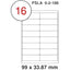 Fis Multi Purpose White Label 99x33.87mm - Al Masam Stationery LLC