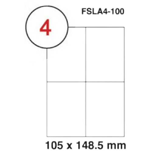 MULTI PURPOSE WHITE LABEL-105X148.5mm - Al Masam Stationery LLC Main image