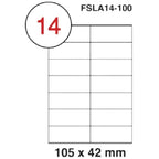 MULTI PURPOSE WHITE LABEL-105X42mm - Al Masam Stationery LLC
