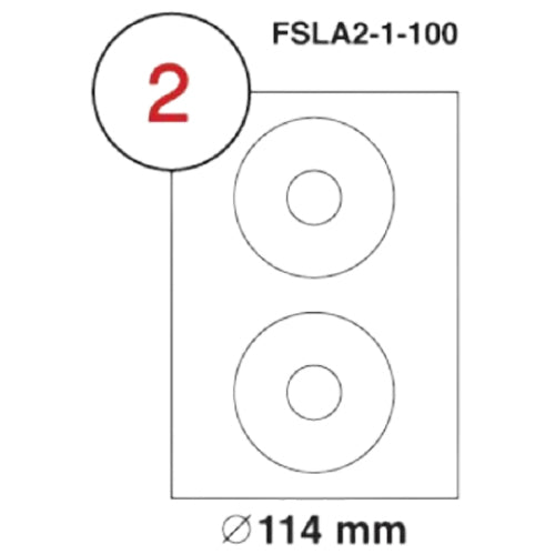 MULTI PURPOSE WHITE LABEL-114mm - Al Masam Stationery LLC Main image