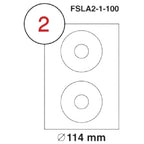 MULTI PURPOSE WHITE LABEL-114mm - Al Masam Stationery LLC