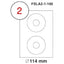 MULTI PURPOSE WHITE LABEL-114mm - Al Masam Stationery LLC