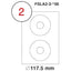 MULTI PURPOSE WHITE LABEL-117.5mm - Al Masam Stationery LLC