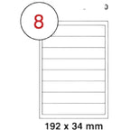 MULTI PURPOSE WHITE LABEL-192X34mm - Al Masam Stationery LLC