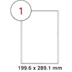MULTI PURPOSE WHITE LABEL-199.6X289.1mm - Al Masam Stationery LLC