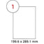 MULTI PURPOSE WHITE LABEL-199.6X289.1mm - Al Masam Stationery LLC