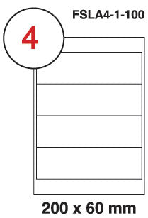 MULTI PURPOSE WHITE LABEL-200X60mm - Al Masam Stationery LLC Main image