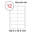 MULTI PURPOSE WHITE LABEL-88.9X46.6mm - Al Masam Stationery LLC