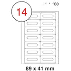 MULTI PURPOSE WHITE LABEL-89X41mm - Al Masam Stationery LLC