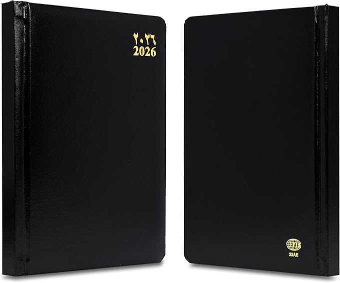 FIS Black A5 Vinyl 2026 Daily Diary - FSDI23AE26BK Secondary image