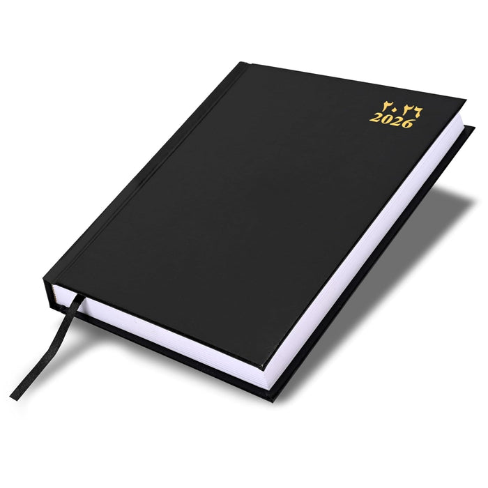 FIS Black A5 Vinyl 2026 Fri-Sat AE Diary - FSDI91AE26BK