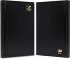 FIS Black A5 Vinyl 2026 Sat-Sun AE Diary - FSDI90AE26BK - Al Masam Stationery LLC