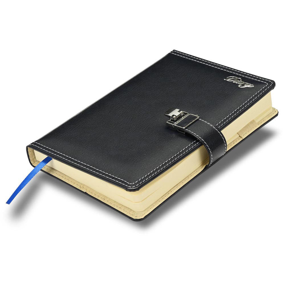 FIS Blue A5 Bonded Leather Magnetic Lock 2026 Diary-FSDI86E26D02 Main image