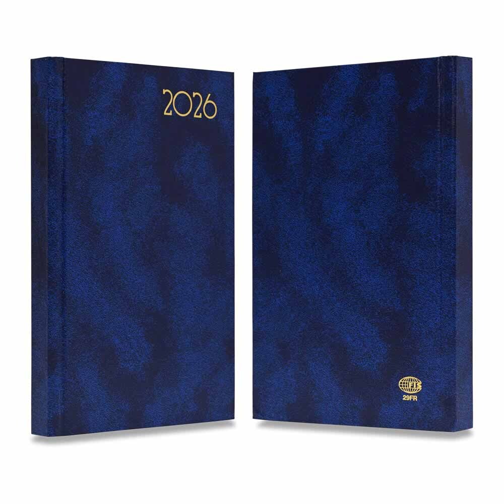 FIS Blue A5 French Hard Cover Vinyl 2026 Diary-FSDI29FR26BL Secondary image