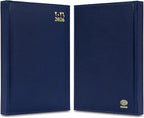 FIS Blue A5 Gold-Edge PU 2026 Diary - FSDI26AEG26BL - Al Masam Stationery LLC