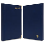 FIS Blue A5 Golden Corner Hard Cover Vinyl 2026 Diary-FSDI22E26BL - Al Masam Stationery LLC