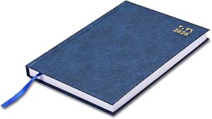 FIS Blue A5 Hard Vinyl 2026 Diary - FSDI21AE26BL Main image