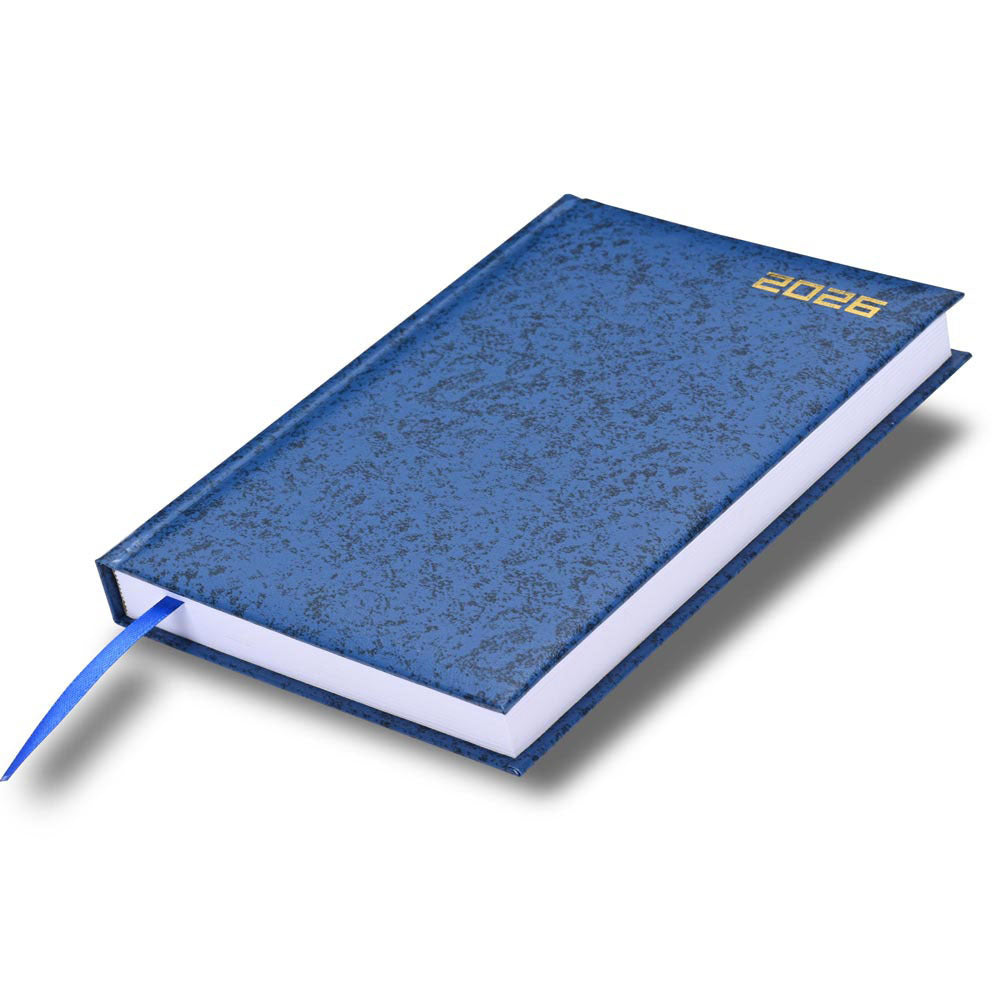 FIS Blue A5 Russian-English Hard Cover Vinyl 2026 Diary-FSDIRU0126BL Main image