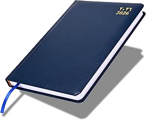FIS Blue A5 Vinyl 2026 Daily Diary - FSDI23AE26BL Main image