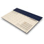FIS Blue PU Flap 490x340mm Arabic-English 2026 Desk Planner - FSDKPAE26BL