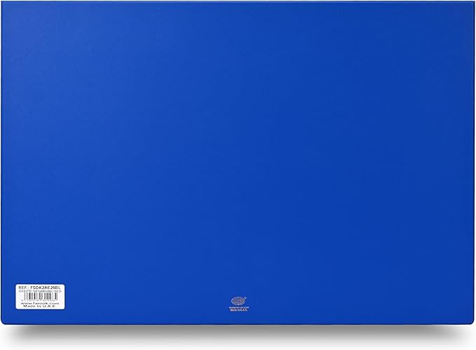 FIS Blue PVC 490x340mm Arabic-English 2026 Desk Planner - FSDK2AE26BL - Al Masam Stationery LLC