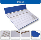 FIS Blue PVC 490x340mm English-French 2026 Desk Planner - FSDK2EF26BL - Al Masam Stationery LLC