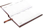 FIS Brown Slim Vinyl 2026 Weekly Diary - FSDI51E26BR - Al Masam Stationery LLC
