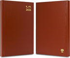 FIS Brown 170×240 Hard Cover 2026 AE Diary - FSDI75AEV26BR - Al Masam Stationery LLC