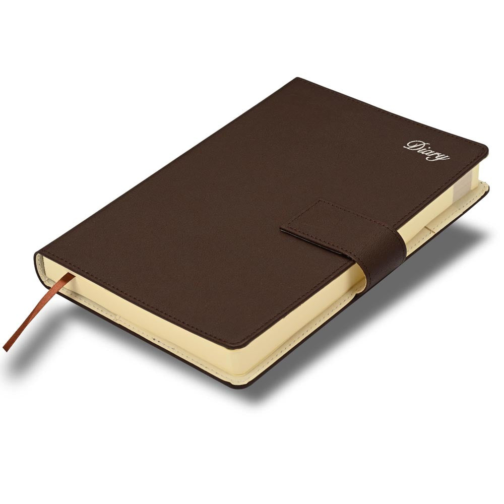FIS Brown 170x240mm PU Magnetic Lock 2026 Diary-FSDI87E26D20N Main image