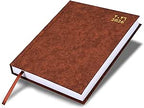 FIS Brown A4 Hard Cover Arabic-English Daily 2026 Diary - FSDI41AE26BR