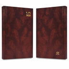 FIS Brown A5 Arabic-English Padded Vinyl 2026 Diary-FSDI92AEN26BR - Al Masam Stationery LLC