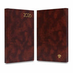 FIS Brown A5 French Hard Cover Vinyl 2026 Diary-FSDI29FR26BR - Al Masam Stationery LLC